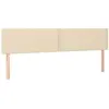 vidaXL Têtes de lit 2 pcs Crème 90x5x78/88 cm Tissu