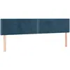vidaXL Têtes de lit 2 pcs Bleu foncé 80x5x78/88 cm Velours