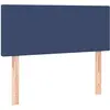 vidaXL Tête de lit Bleu 90x5x78/88 cm Tissu