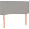 vidaXL Tête de lit Gris clair 80x5x78/88 cm Tissu