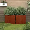 vidaXL Jardinières 2 pcs 32x30x29 cm acier corten