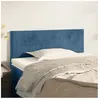 vidaXL Tête de lit Bleu foncé 100x5x78/88 cm Velours