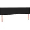 vidaXL Têtes de lit 2 pcs Noir 90x5x78/88 cm Tissu