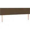 vidaXL Têtes de lit 2 pcs Marron Foncé 90x5x78/88 cm Tissu
