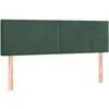 vidaXL Têtes de lit 2 pcs Vert foncé 72x5x78/88 cm Velours