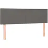 vidaXL Têtes de lit 2 pcs Gris 72x5x78/88 cm Similicuir