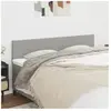 vidaXL Têtes de lit 2 pcs Gris clair 80x5x78/88 cm Tissu