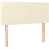 vidaXL Tête de lit Crème 100x5x78/88 cm Similicuir