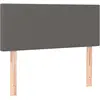 vidaXL Tête de lit Gris 90x5x78/88 cm Similicuir