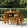 vidaXL Ensemble de bar de jardin 9 pcs Bois d'acacia solide