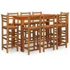 vidaXL Ensemble de bar de jardin 9 pcs Bois d'acacia solide