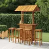 vidaXL Ensemble de bar de jardin 5 pcs Bois d'acacia solide
