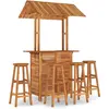 vidaXL Ensemble de bar de jardin 5 pcs Bois d'acacia solide