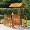 vidaXL Ensemble de bar de jardin 5 pcs Bois d'acacia solide
