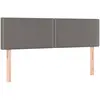 vidaXL Têtes de lit 2 pcs Gris 72x5x78/88 cm Similicuir