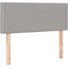 vidaXL Tête de lit Gris clair 90x5x78/88 cm Tissu