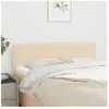 vidaXL Têtes de lit 2 pcs Crème 72x5x78/88 cm Tissu