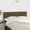 vidaXL Têtes de lit 2 pcs Marron foncé 72x5x78/88 cm Tissu