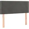 vidaXL Tête de lit Gris foncé 90x5x78/88 cm Velours