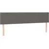 vidaXL Têtes de lit 2 pcs Gris 100x5x78/88 cm Similicuir