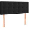 Vidaxl - Tête de lit Noir 100x5x78/88 cm Velours Noir
