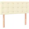 vidaXL Tête de lit Crème 100x5x78/88 cm Similicuir