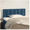 vidaXL Tête de lit Bleu foncé 100x5x78/88 cm Velours