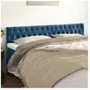 vidaXL Têtes de lit 2 pcs Bleu foncé 100x7x78/88 cm Velours