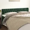 vidaXL Têtes de lit 2 pcs Vert foncé 90x7x78/88 cm Velours