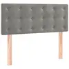 vidaXL Tête de lit Gris clair 90x5x78/88 cm Velours