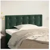 vidaXL Tête de lit Vert foncé 90x5x78/88 cm Velours