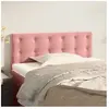 vidaXL Tête de lit Rose 90x5x78/88 cm Velours