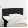 vidaXL Tête de lit Noir 80x5x78/88 cm Tissu