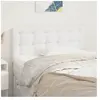 vidaXL Tête de lit Blanc 80x5x78/88 cm Similicuir