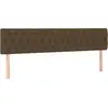 vidaXL Têtes de lit 2 pcs Marron Foncé 90x7x78/88 cm Tissu