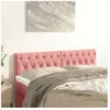 vidaXL Têtes de lit 2 pcs Rose 80x7x78/88 cm Velours