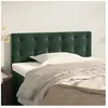 vidaXL Tête de lit Vert foncé 80x5x78/88 cm Velours