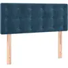 vidaXL Tête de lit Bleu foncé 80x5x78/88 cm Velours