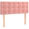 vidaXL Tête de lit Rose 80x5x78/88 cm Velours