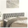 vidaXL Têtes de lit 2 pcs Gris clair 80x7x78/88 cm Velours