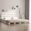 vidaXL Vidaxl Cadre De Lit Sans Matelas Blanc 180x200 Cm Bois Massif De Pin