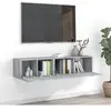 vidaXL Ensemble de meubles TV 2 pcs Sonoma gris Bois d'ingénierie