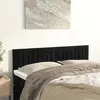 vidaXL Têtes de lit 2 pcs Noir 72x5x78/88 cm Velours