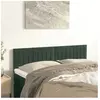 vidaXL Têtes de lit 2 pcs Vert foncé 72x5x78/88 cm Velours