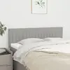 vidaXL Têtes de lit 2 pcs Gris clair 72x5x78/88 cm Tissu