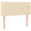 vidaXL Tête de lit Crème 90x5x78/88 cm Tissu