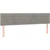vidaXL Têtes de lit 2 pcs Gris clair 100x5x78/88 cm Velours
