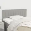 vidaXL Tête de lit Gris clair 100x5x78/88 cm Tissu