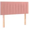 vidaXL Tête de lit Rose 90x5x78/88 cm Velours