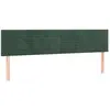 vidaXL Têtes de lit 2 pcs Vert foncé 100x5x78/88 cm Velours
